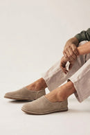 Male Beige Suede Loafer | Derimod
