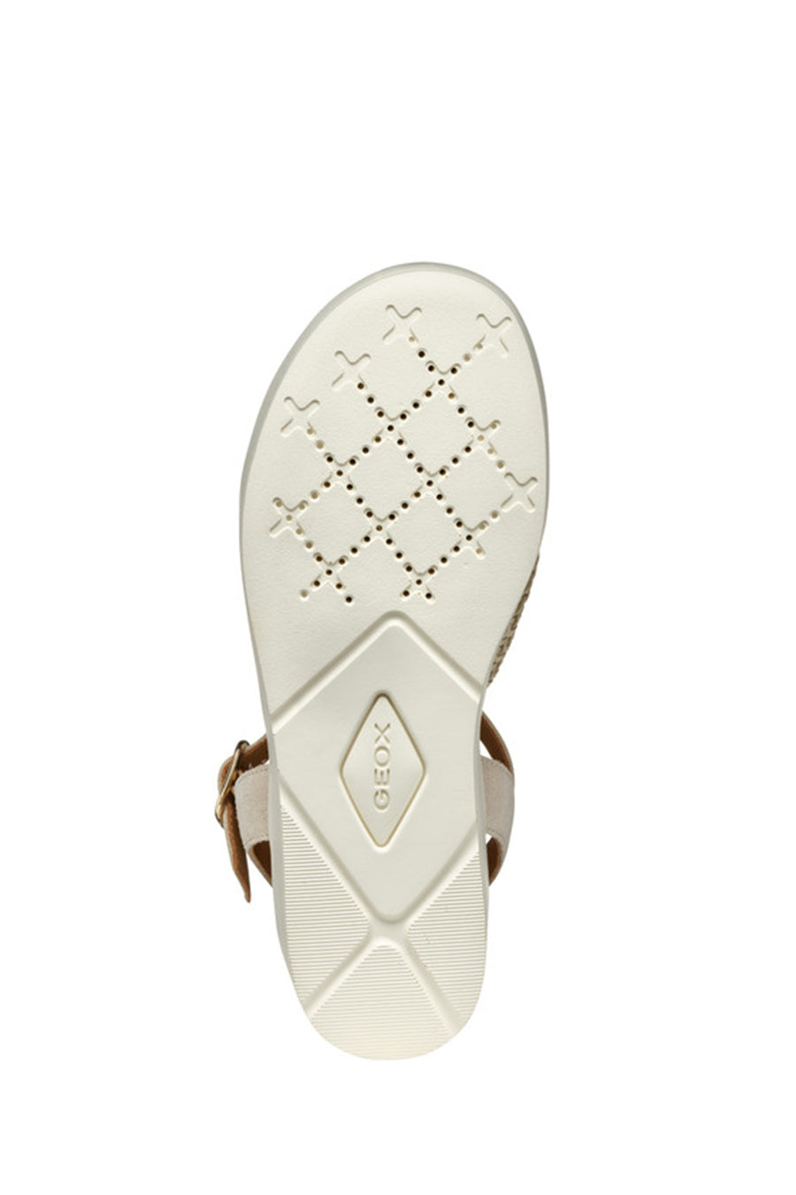 Geox Kadın Bej D Xand 2.2S A - Suede Bilekten Tokalı Dolgu Topuklu Deri Sandalet