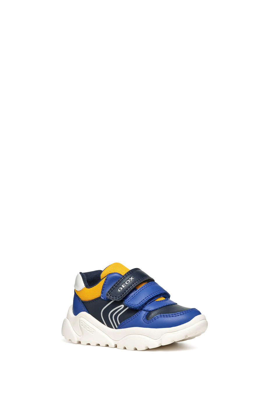 Geox Baby Boy Navy Blue Ciufciuf Banded Leather Sneaker