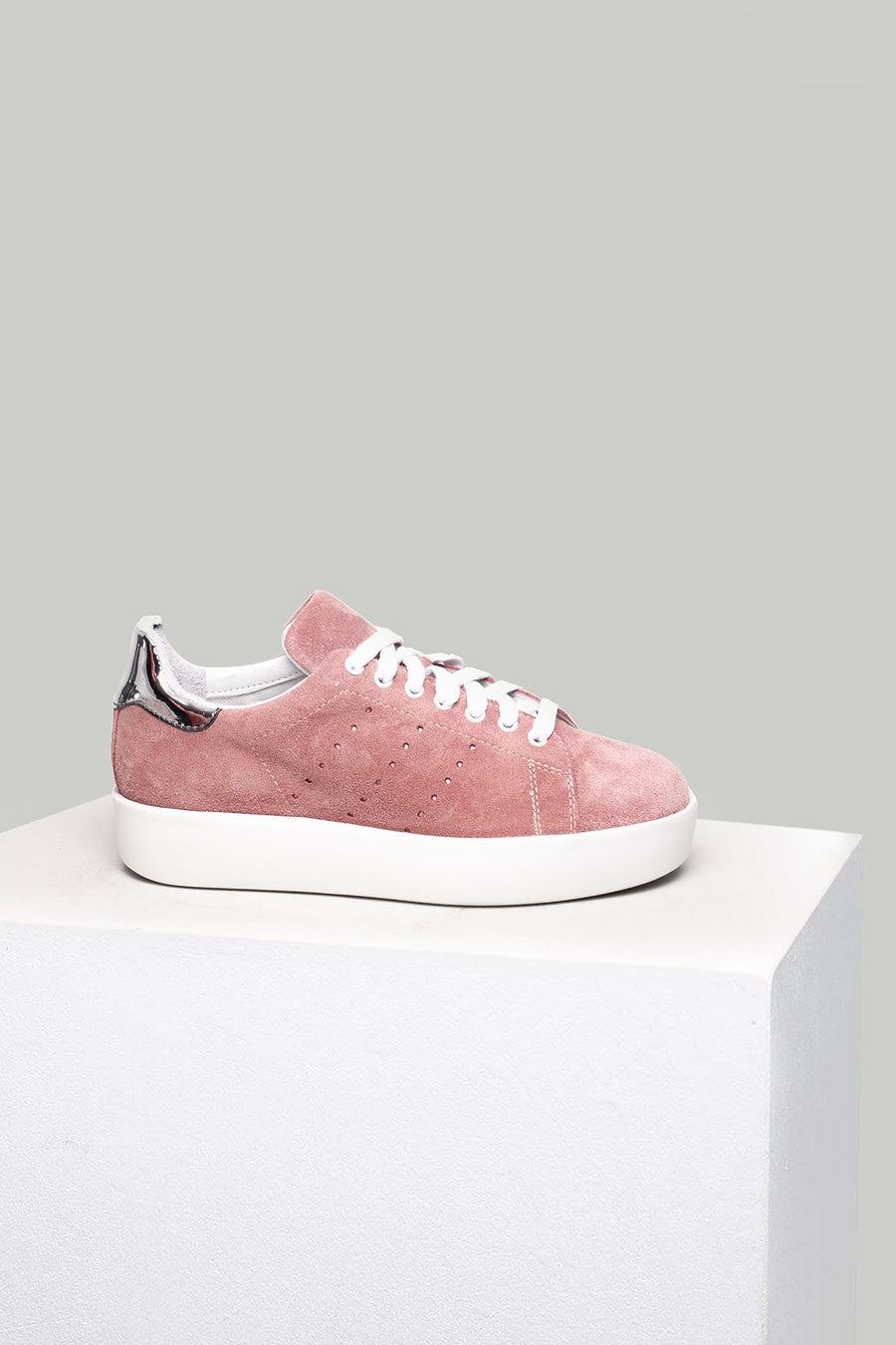 Suede Pink Women's Leather Sneaker