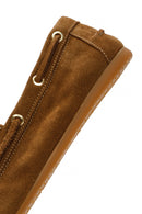 Women's Mink Lace-up Suede Leather Shoes | Derimod