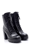 Women's Leather Heeled Boots | Derimod