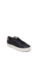 Woman Black Lace-Up Leather Sneaker | Derimod