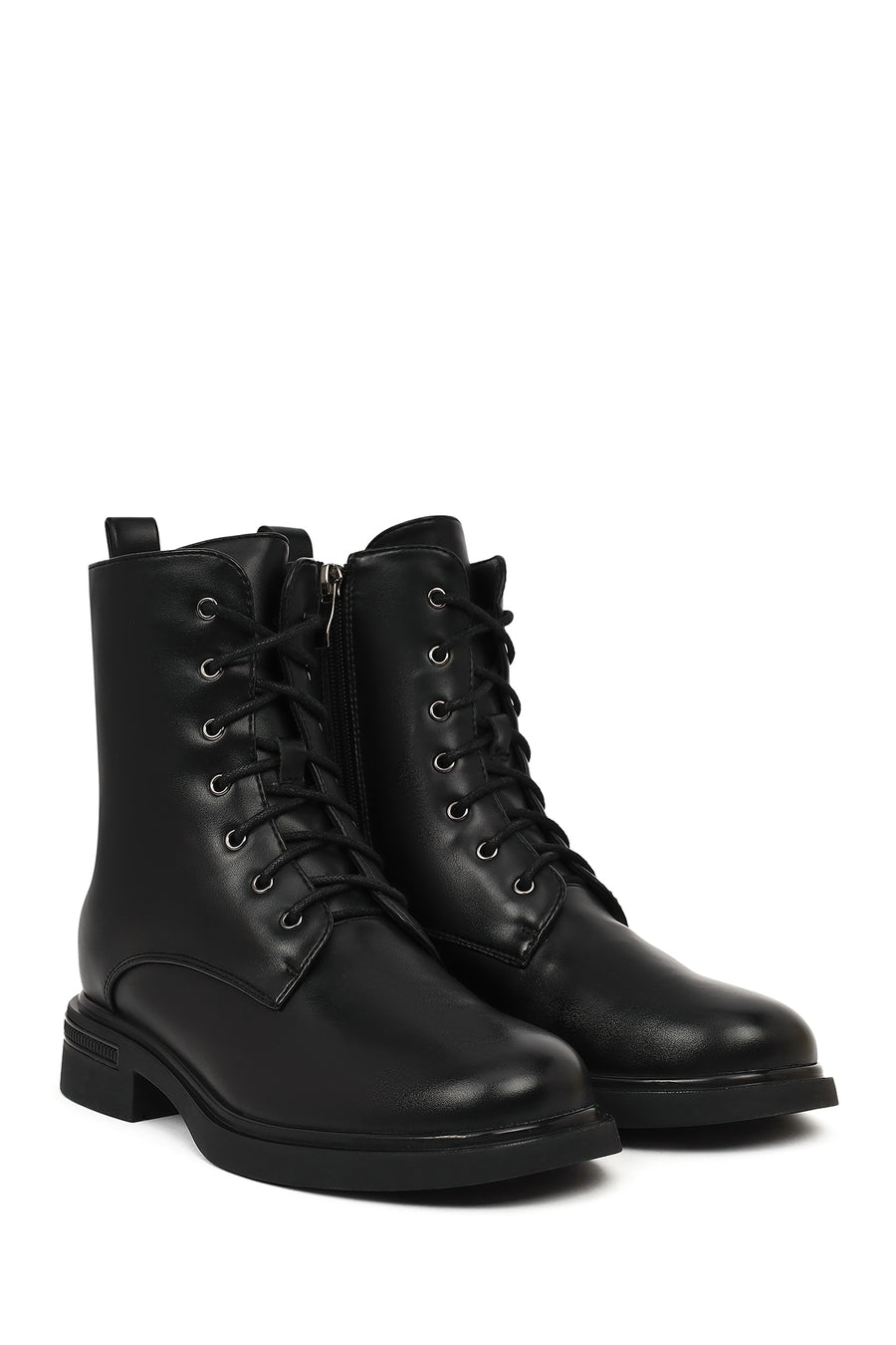 Women's Black Zippered Boots