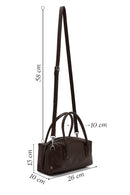 Woman Brown Long Strap Snake Print Shoulder Bag | Derimod