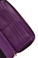 Women's Purple Strap Detailed Wallet | Derimod