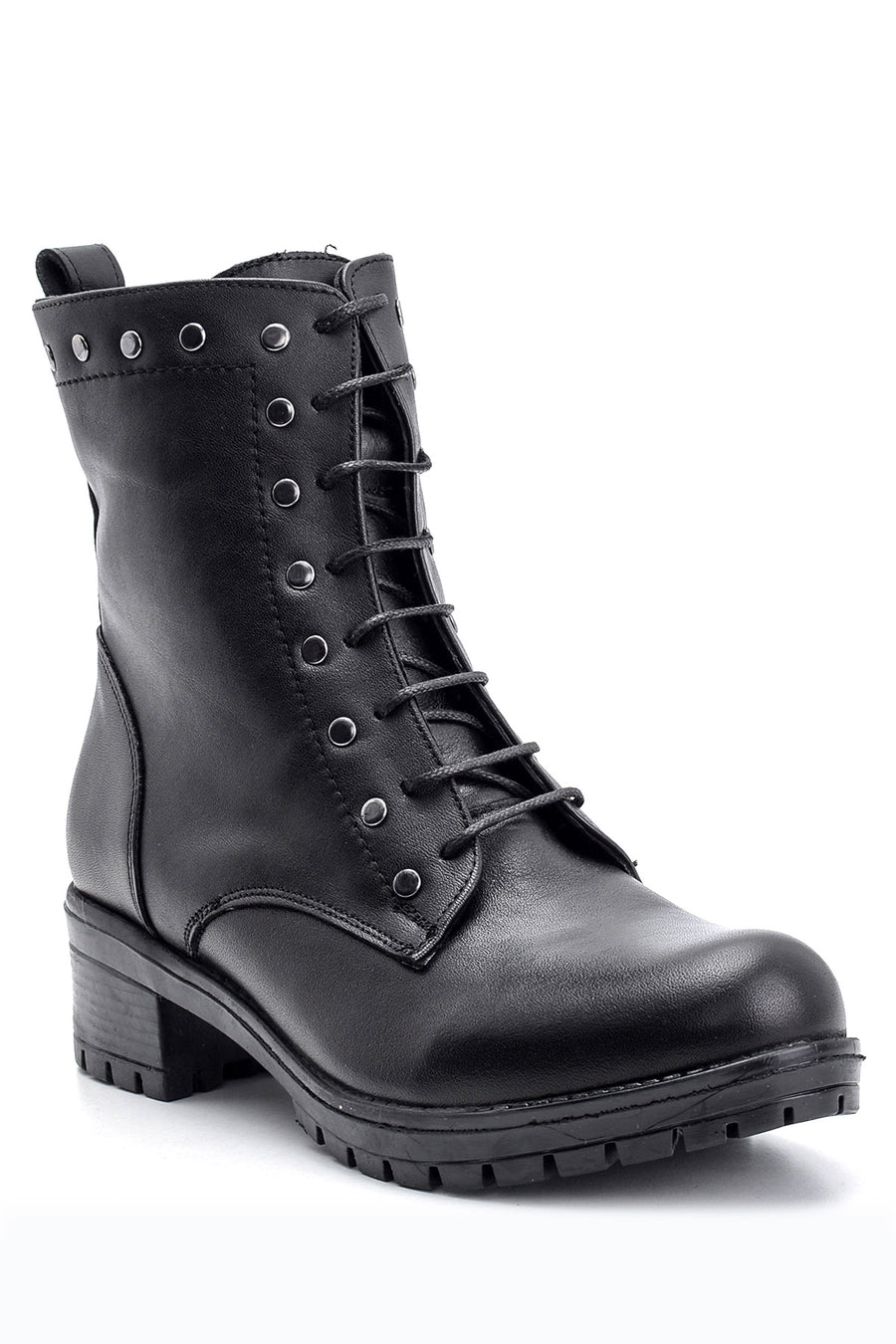 Women's Studded Detailed Leather Boots