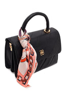 Woman Black Accessory-Detail Quilted Crossbody Bag | Derimod