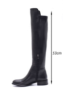 Women's Leather Zippered Boots | Derimod