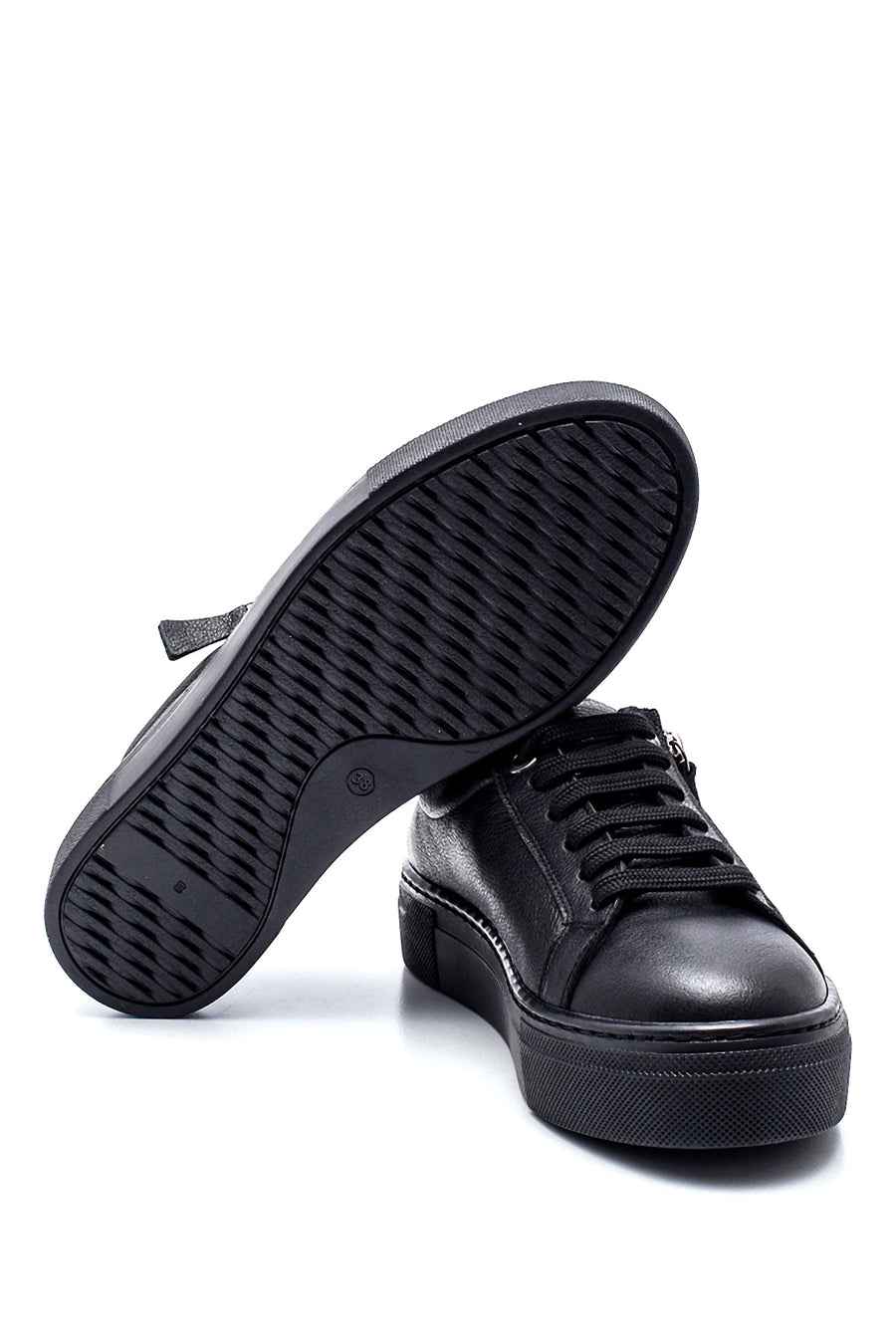 Women's Leather Zipper Sneaker