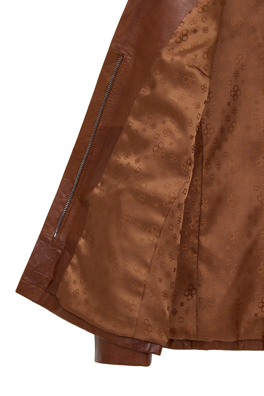 Helen Woman Tan Short Leather Jacket