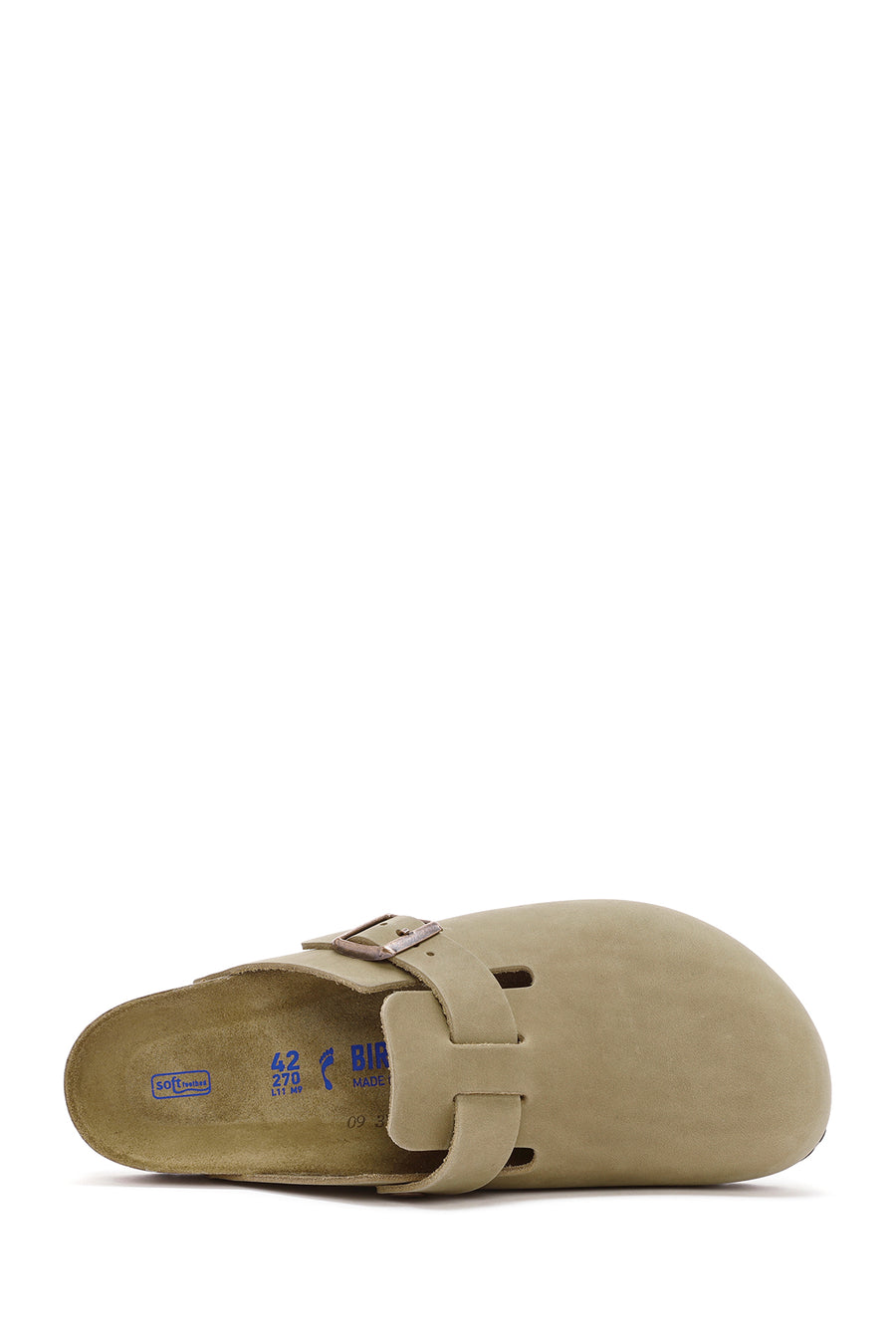 Birkenstock Erkek Kahverengi Boston Sfb Leoi Nu Kapalı Nubuk Deri Terlik