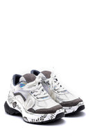 Women's Patterned Leather Sneaker | Derimod