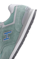 Hammer Jack Women's Gray Chile Suede Leather Sneaker | Derimod