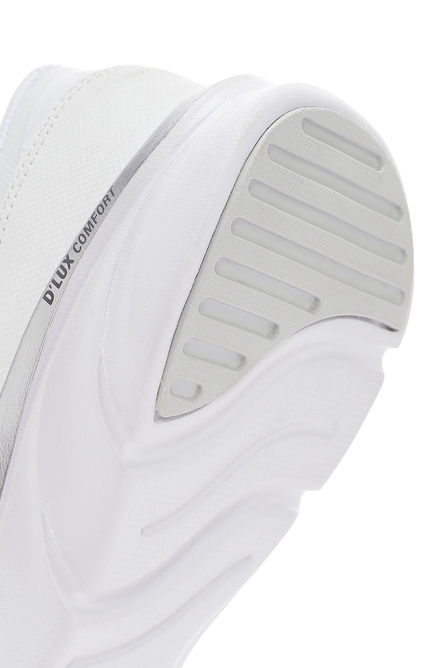 Skechers Women's White D'lux Comfort - Surreal Fabric Sneaker