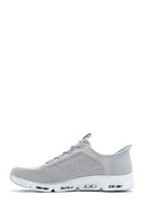 Skechers Kadın Gri Glide Step Gratify Bağcıklı Kumaş Sneaker | Derimod