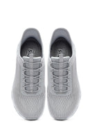 Skechers Kadın Gri Glide Step Gratify Bağcıklı Kumaş Sneaker | Derimod