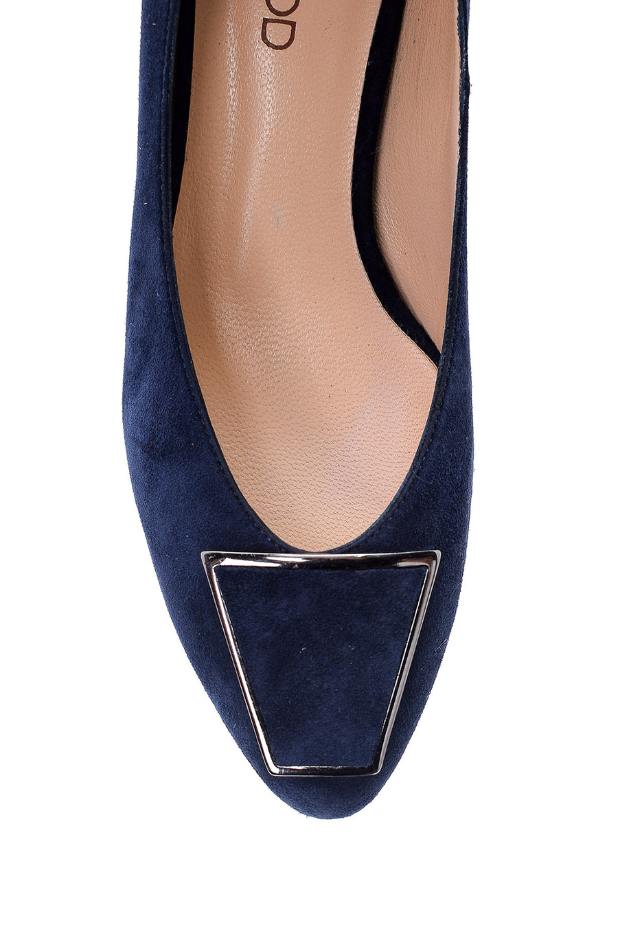 Women's Suede Metal Heel Detailed Shoes