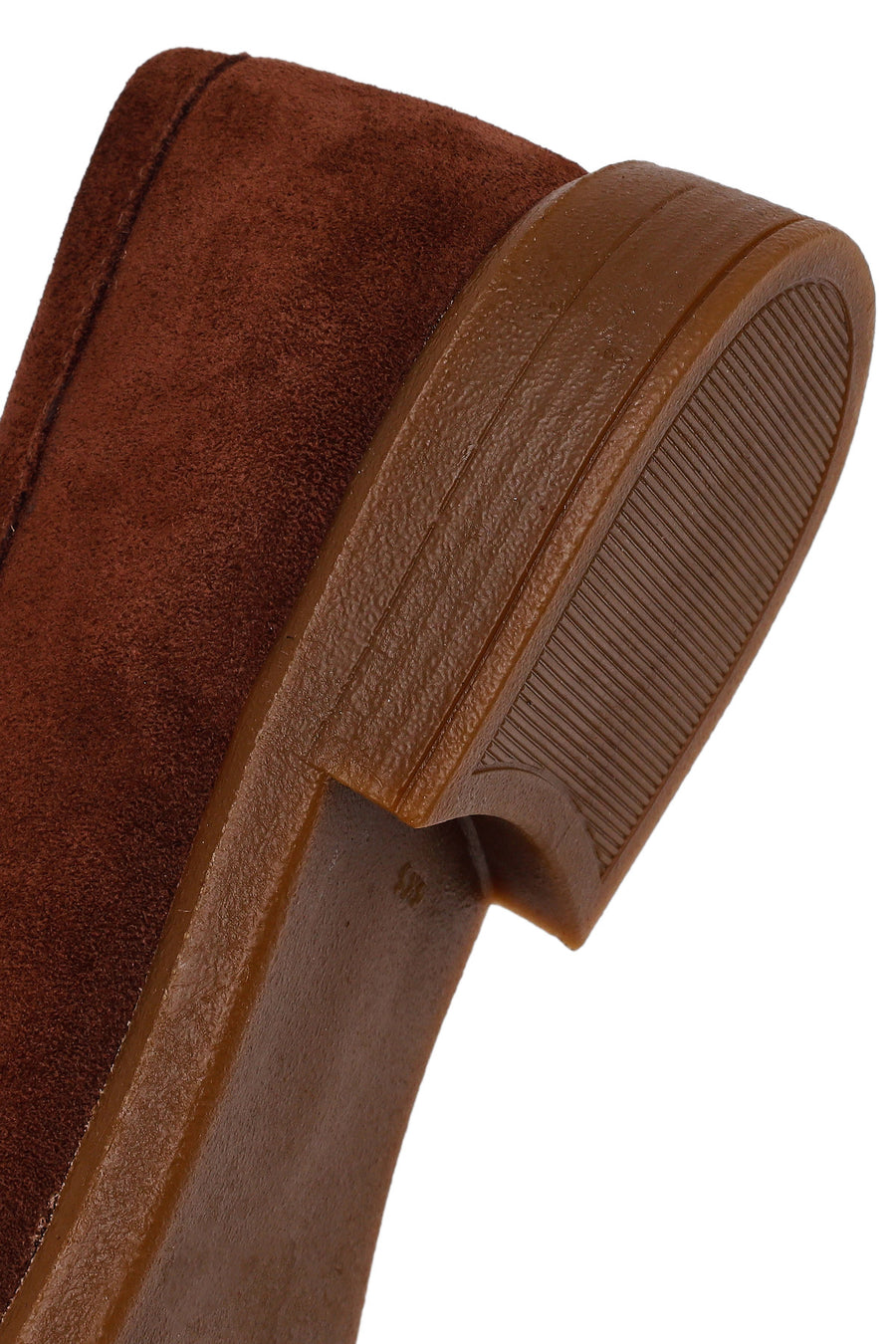Woman Brown Tasselled Suede Loafer