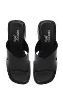 Woman Black Chunky-heeled Platform Jelly Slippers | Derimod