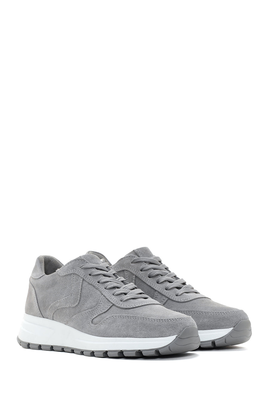 Women's Anthracite Suede Leather Sneaker