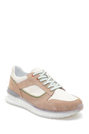 Men's Beige Leather Sneaker | Derimod