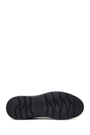 Male Black Lace-Up Leather Sneaker | Derimod