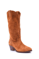 Women's Suede Leather Boots | Derimod