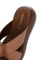 Women's Bronze Comfort Slippers | Derimod