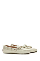 
Women's Beige Bow Detailed Leather Loafer
 | Derimod
