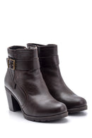 Women's Heeled Leather Boots | Derimod