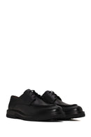 Male Black Lace-Up Leather Casual Shoes | Derimod