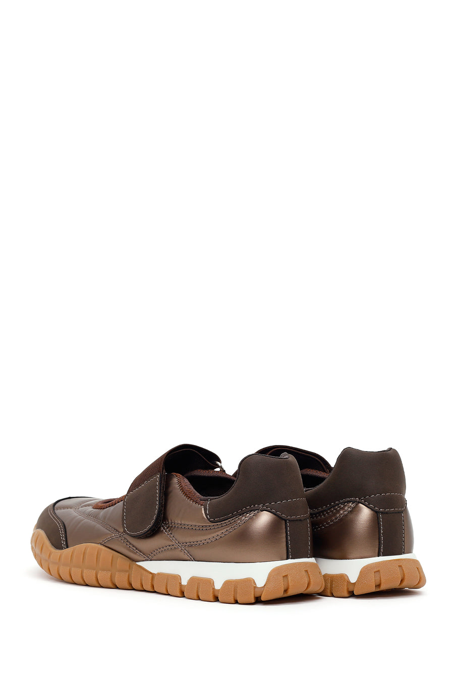 Woman Brown Strappy Sporty Ballerine flats