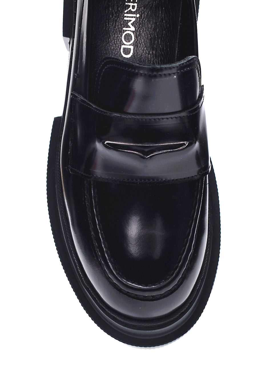 Kadın Deri Casual Kalın Taban Loafer