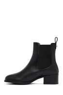 Woman Black Thick-Heeled Chelsea Boots | Derimod