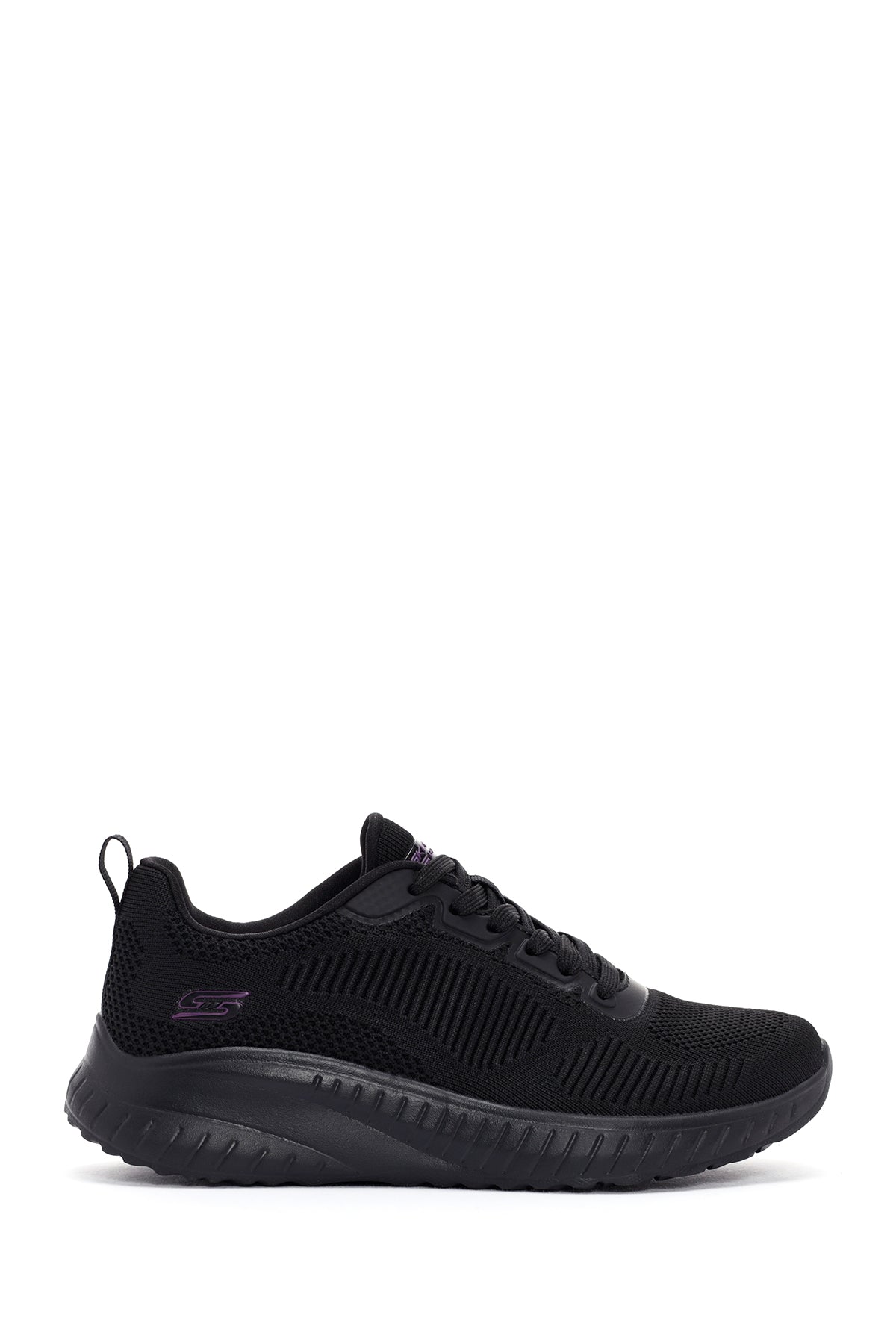 Skechers Women's Black Bobs Squad Chaos - Face Off Lace-up Sneaker 117209 BBK | Derimod