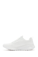 Skechers Women's White Bobs Squad Chaos Lace-up Sneaker | Derimod
