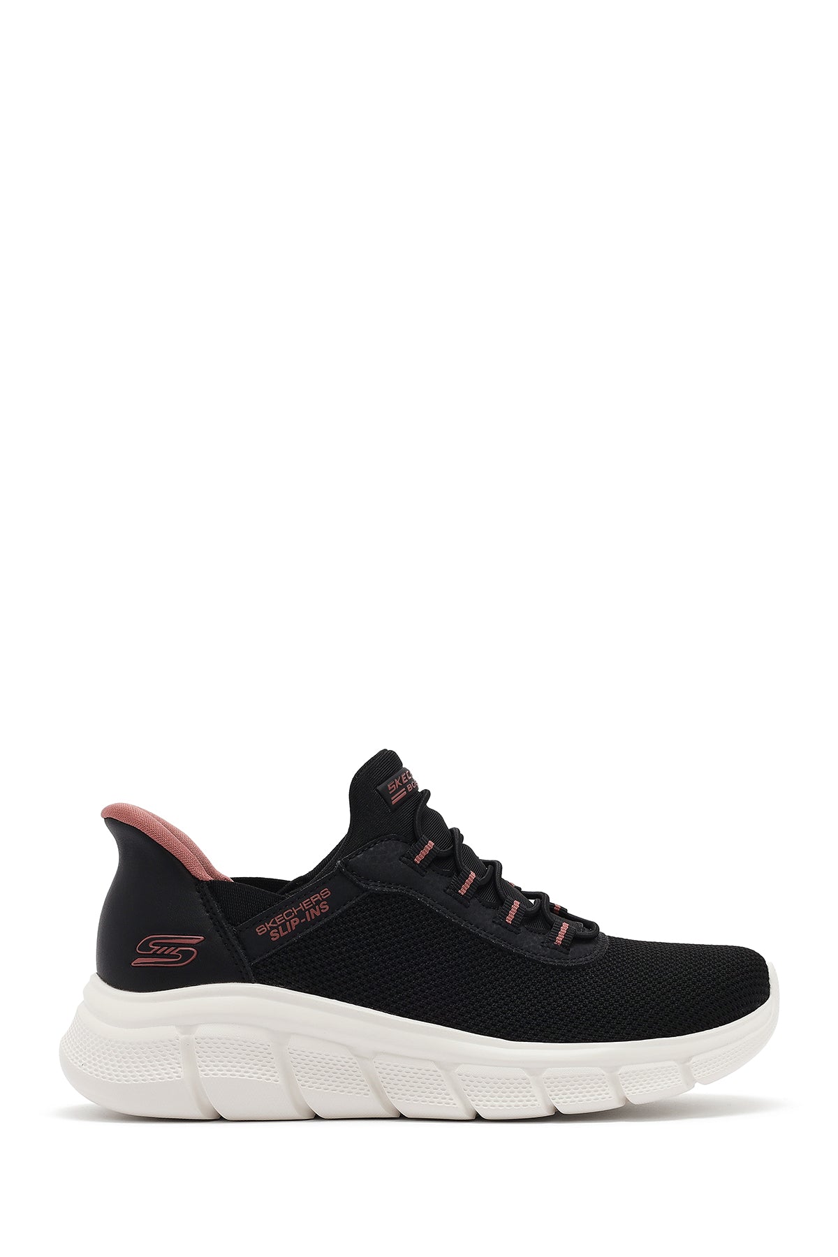 Skechers Kadın Siyah Bobs B Flex - Fan Fav Kalın Tabanlı Kumaş Sneaker 117502 BLK | Derimod