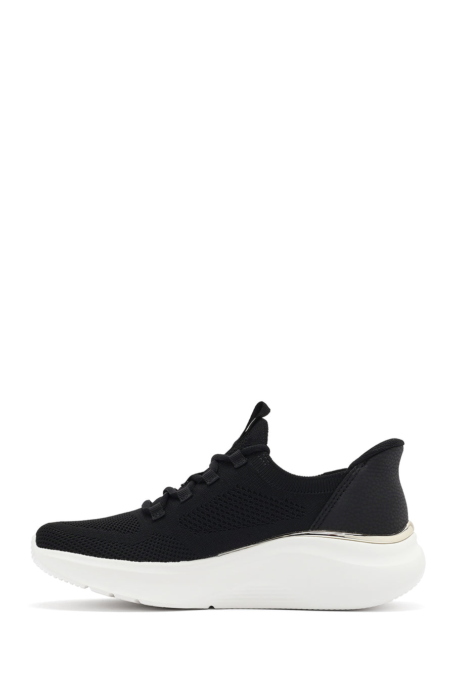 Skechers Kadın Siyah Bobs B Love-True Delight Bağcıklı Kalın Tabanlı Sneaker