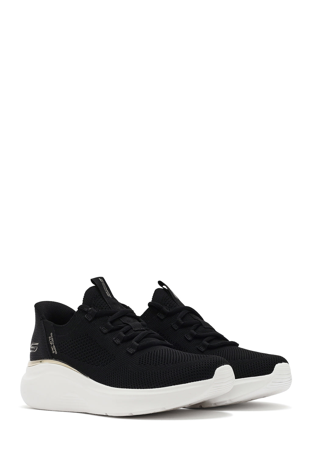 Skechers Kadın Siyah Bobs B Love-True Delight Bağcıklı Kalın Tabanlı Sneaker