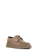 Men's Mink Laced Nubuck Leather Casual Shoes | Derimod