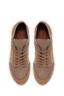 Male Mink Lace-Up Fabric Sneaker | Derimod