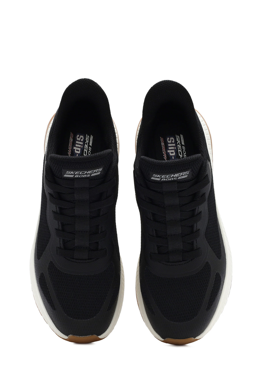 Skechers Erkek Siyah Bobs Squad Bağcıklı Kalın Tabanlı Kumaş Sneaker