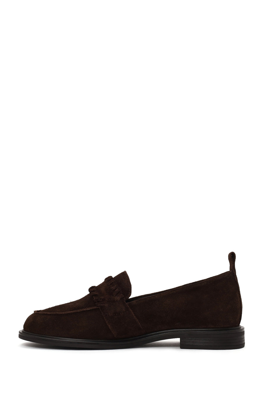 Woman Brown Suede Masculine Loafer