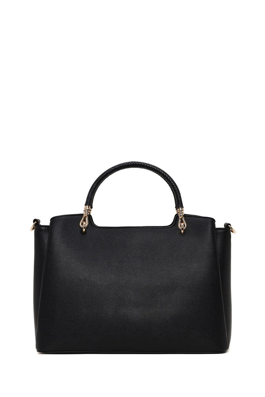 Woman Black Long-Strap Accessory Shoulder Bag