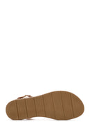 Women's Gold Ankle Strap Stone Sandals | Derimod