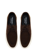 Male Brown Lace-Up Thick-Soled Suede Leather Casual Shoes | Derimod