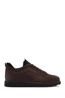 Men's Brown Lace-Up Nubuck Leather Casual Shoes | Derimod
