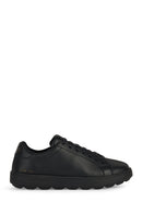 Geox Women's Black Spherica Ecub-1 Lace-up Leather Sneaker | Derimod