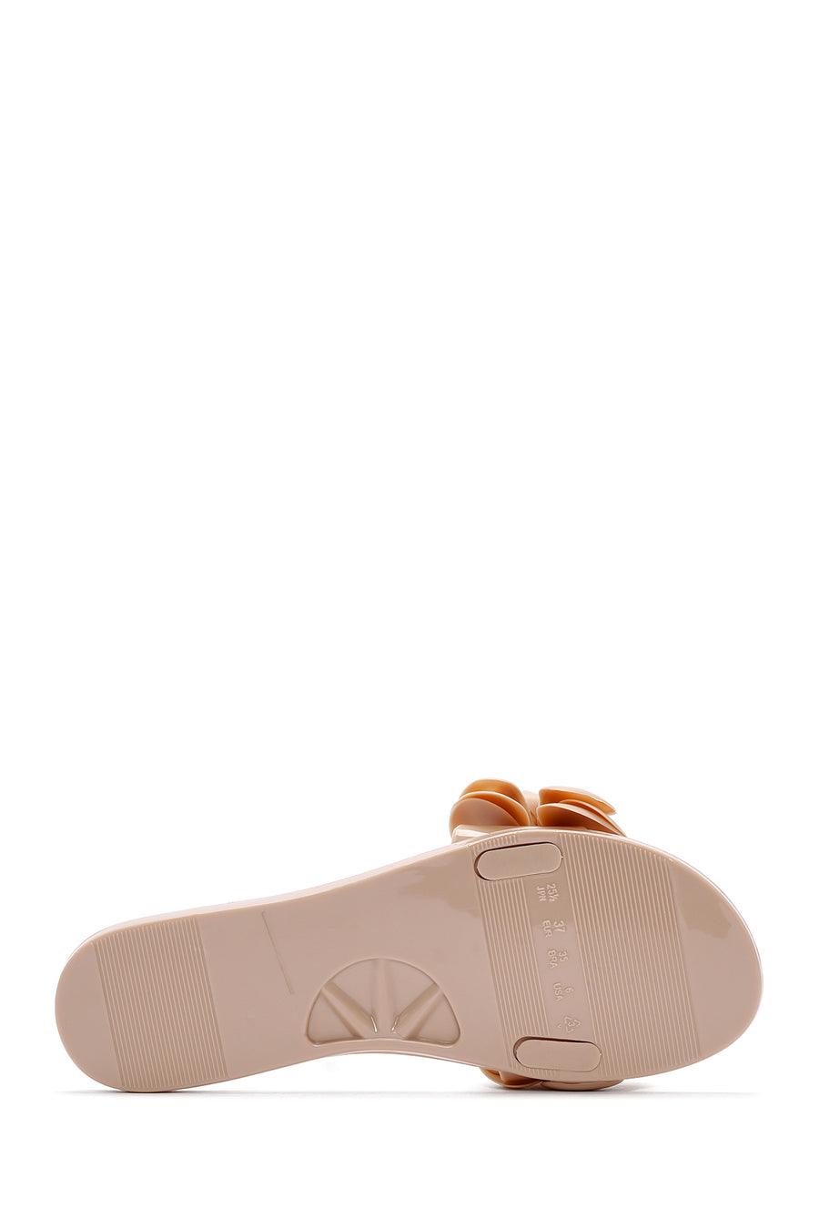 Women's Beige Jelly Slippers